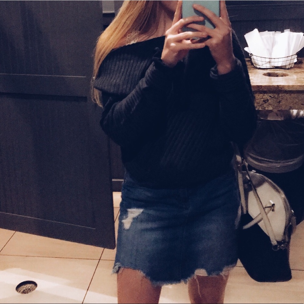 asymmetrical free people sweater